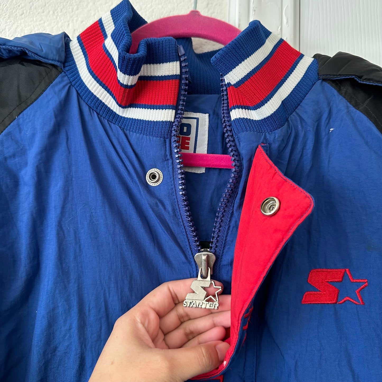 Size L Vtg Patriots Pro Line Starter Jacket