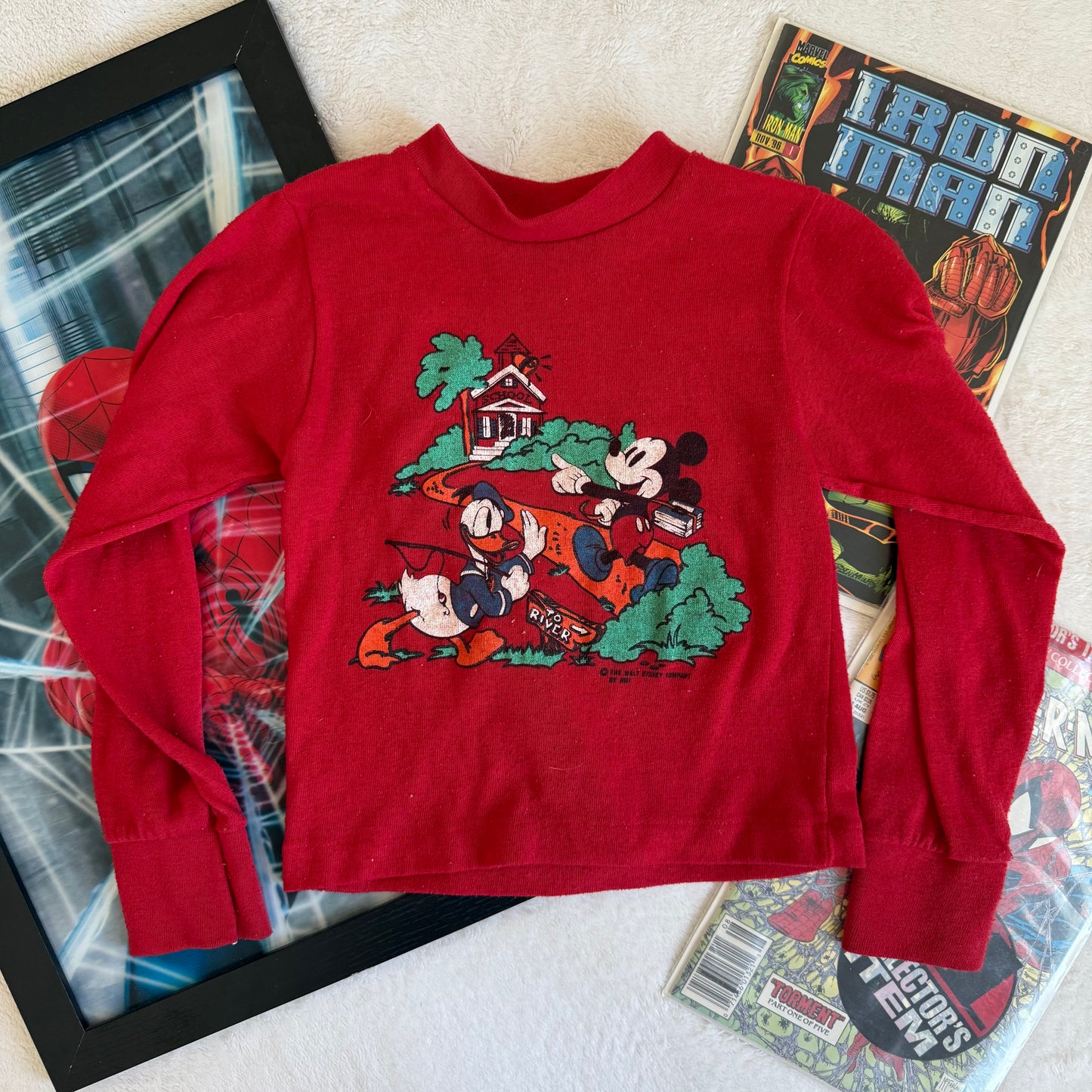 Size 7 1970s Mickey & Donald Tee