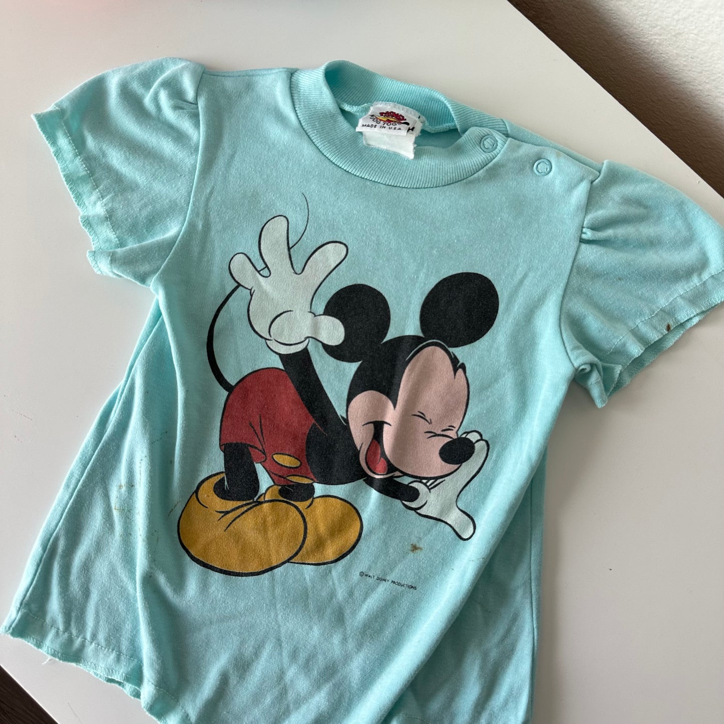 18Months Vtg Mickey Mouse Onesie