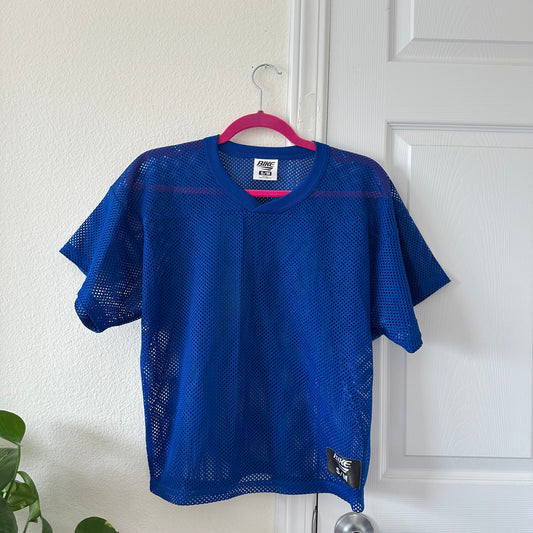 Size S/M Vtg Blue Mesh Jersey