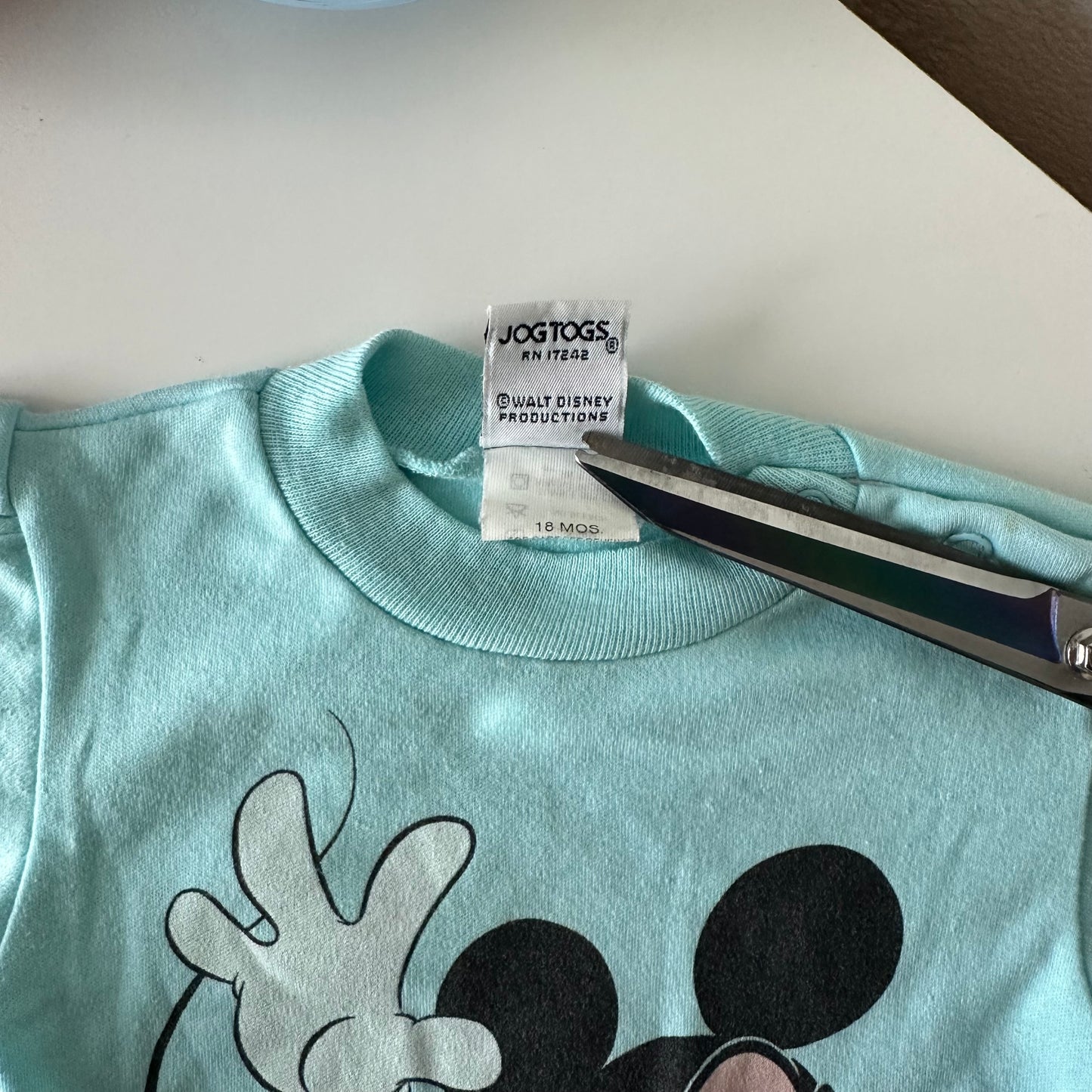 18Months Vtg Mickey Mouse Onesie