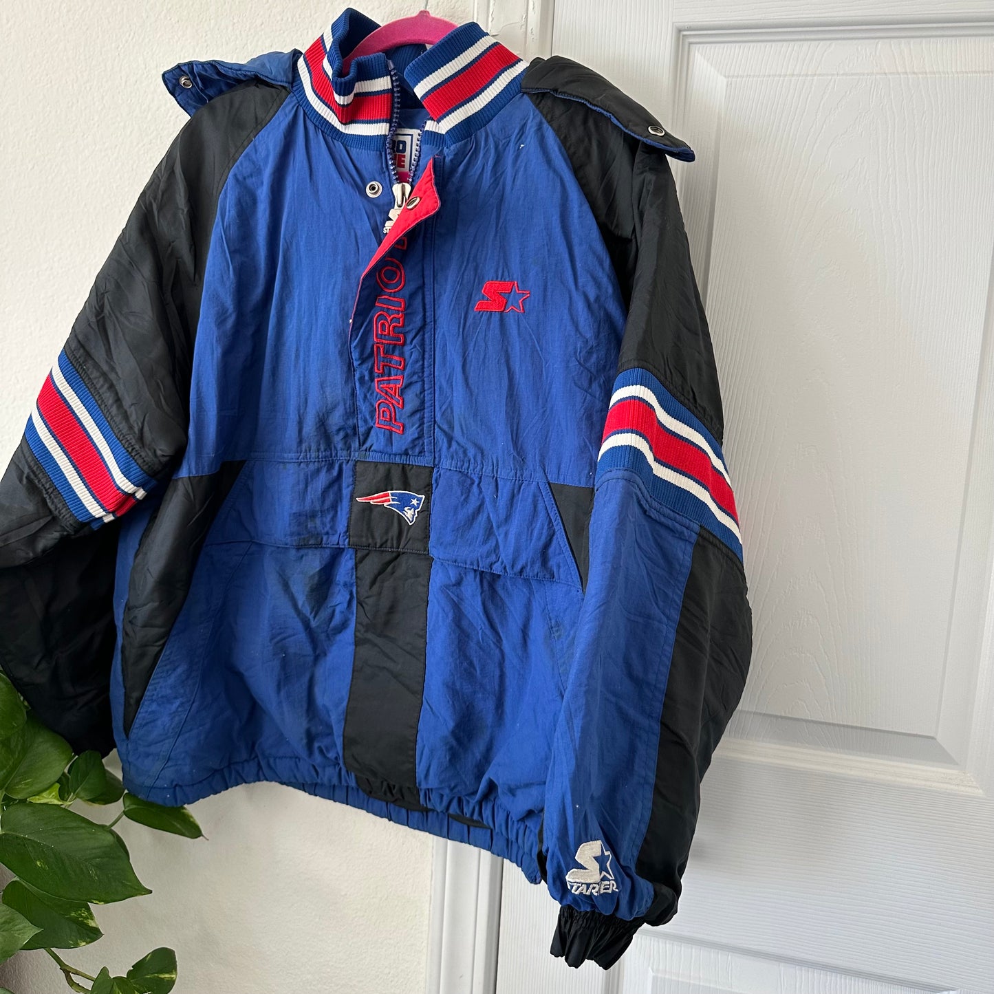 Size L Vtg Patriots Pro Line Starter Jacket