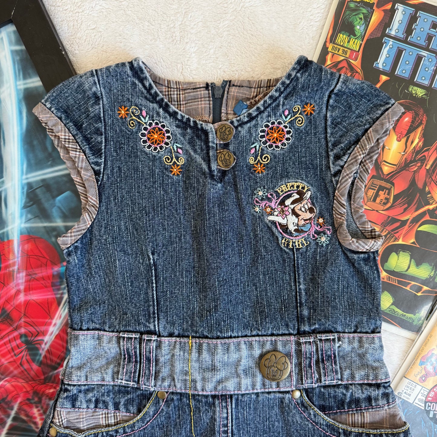 Size 2T 2000s Mickey Denim Dress