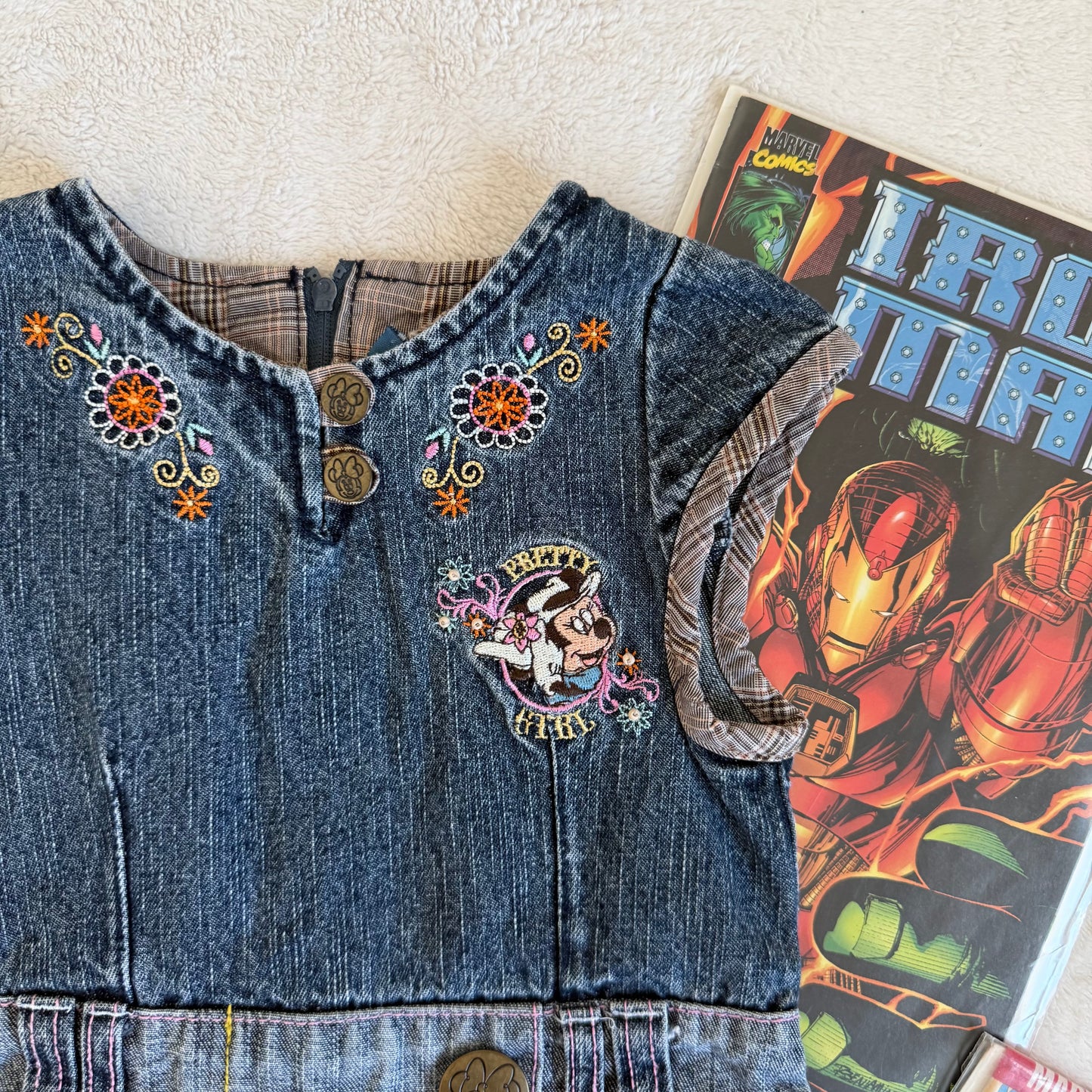 Size 2T 2000s Mickey Denim Dress