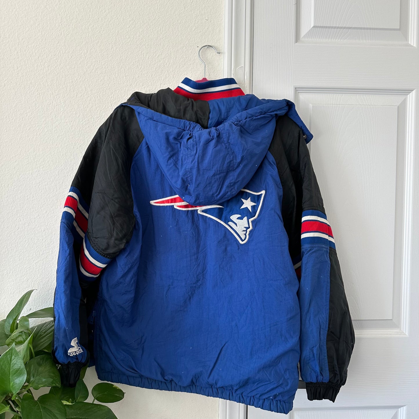 Size L Vtg Patriots Pro Line Starter Jacket